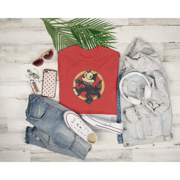 The Cat is Back Graphic Retro Vibes Inspired Crewneck TShirt - Picture 7 of 9